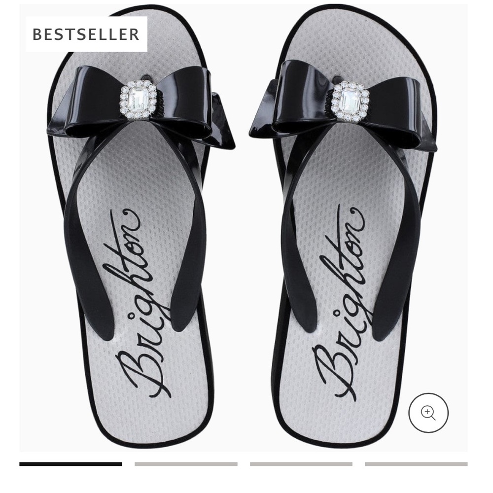 NIB Brighton Bowie Wedge flip flops